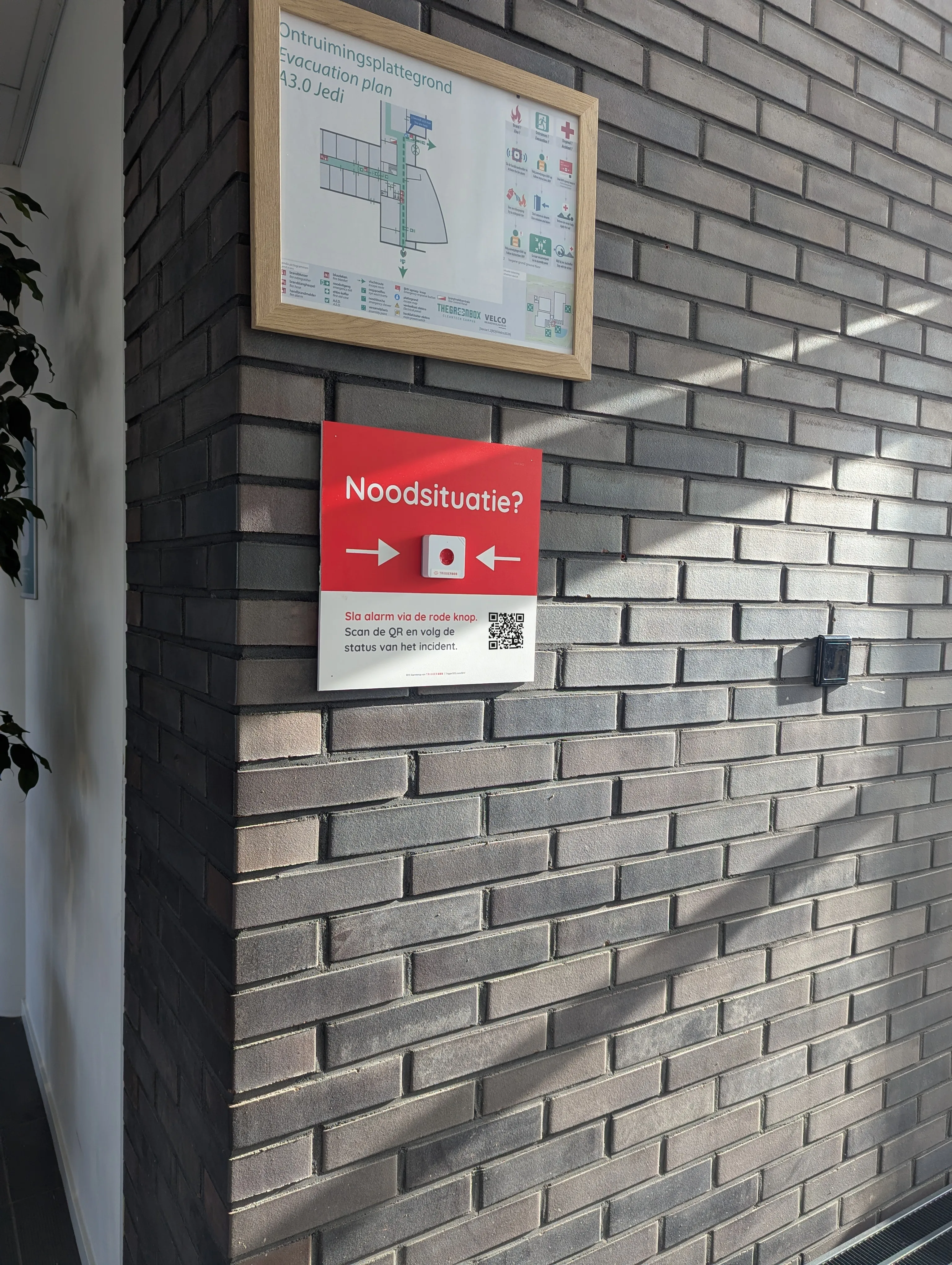 TriggerSOS-alarmpunt op The Green Box Cleantech Campus in Hengelo